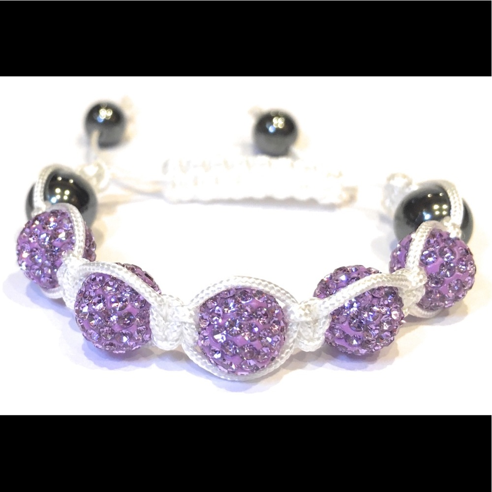 Kid’s Crystal Clay Bead Bracelet